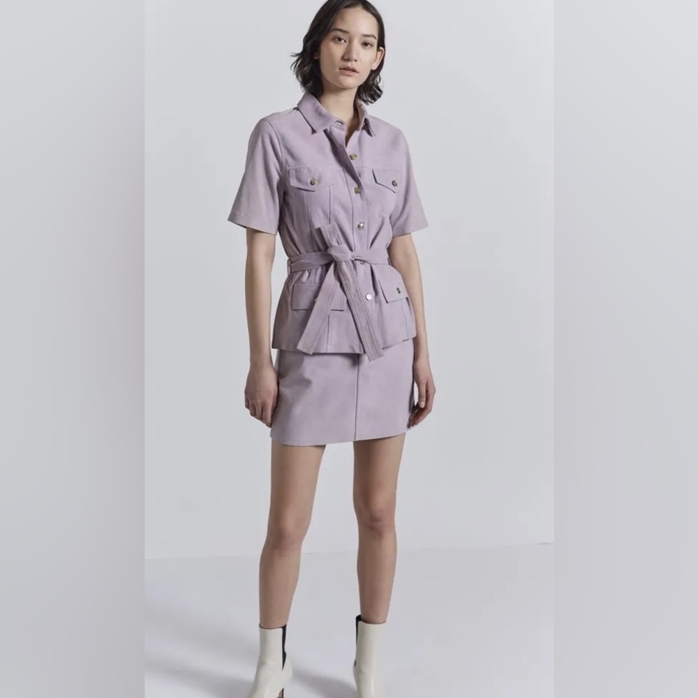 Current/Elliott Suede Charleville Shirt size 0